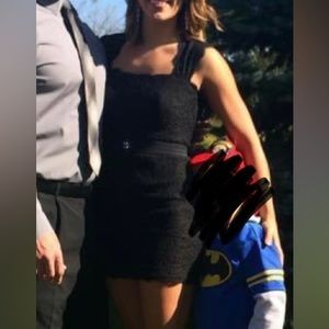 Adrianna Papell lace short black dress size US4/EU36/UK/8